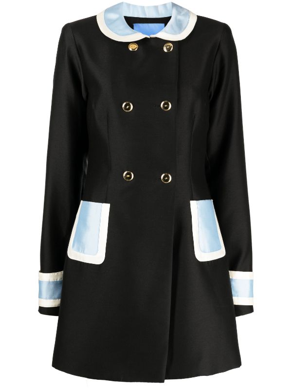 Macgraw Broadcast colour-block double-breasted Coat - Farfetch