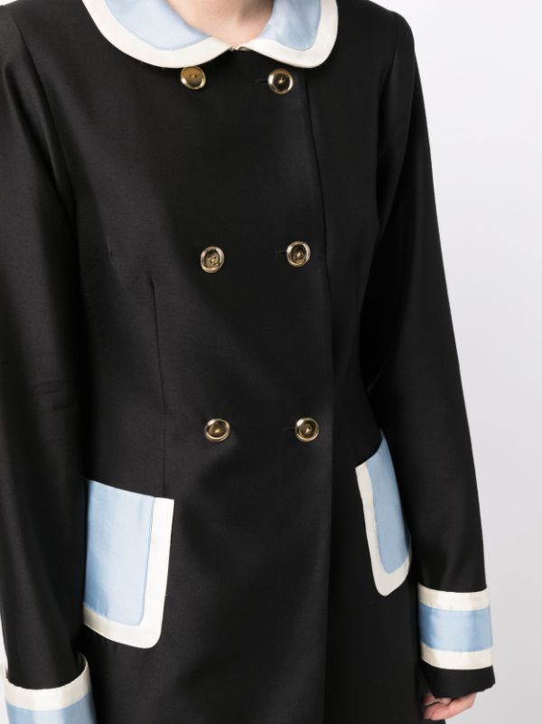 Macgraw Broadcast colour-block double-breasted Coat - Farfetch