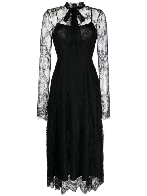 Macgraw Immortal Chantilly-lace midi dress