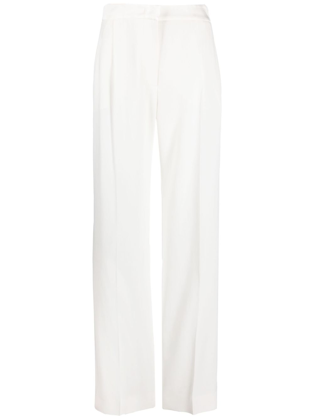 Alberta Ferretti crepe wide-leg trousers - White