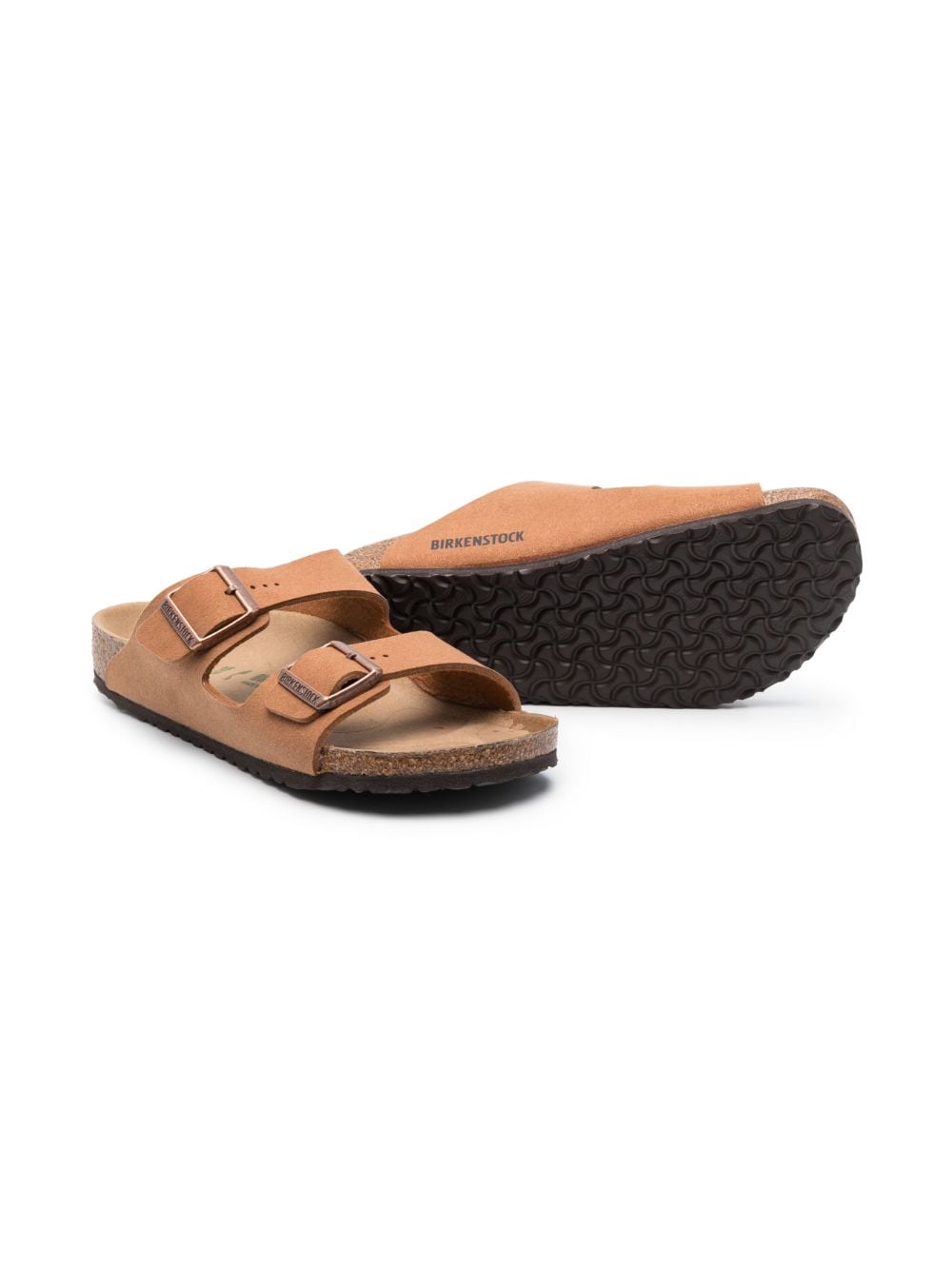 Birkenstock Kids Arizona buckle-fastening sandals - Bruin