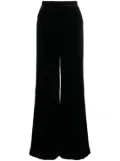 Alberta Ferretti velvet palazzo trousers - Black
