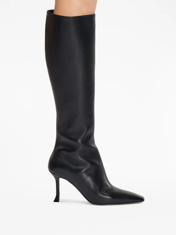 Ferragamo pointed toe Leather Boots Black FARFETCH CA