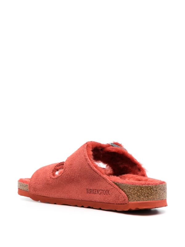 Birkenstock Arizona Shearling big-buckle Sandals - Farfetch