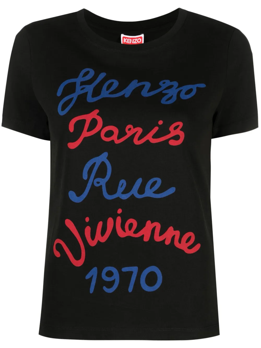 Image 1 of Kenzo slogan-print cotton T-shirt