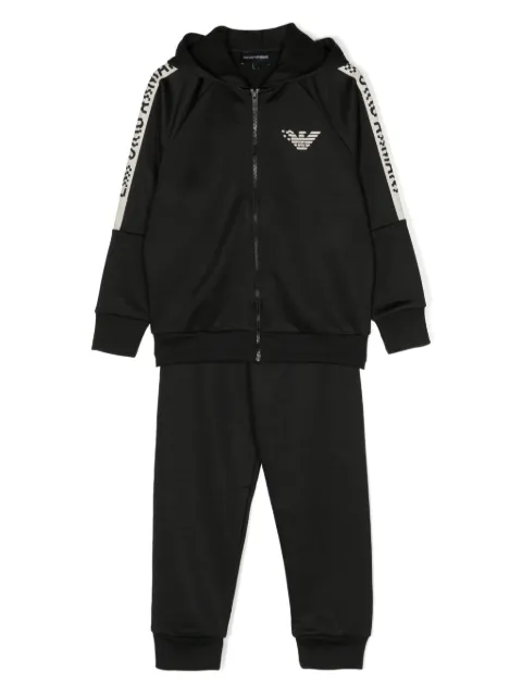 Emporio Armani Kids traje deportivo con logo estampado y cierre 