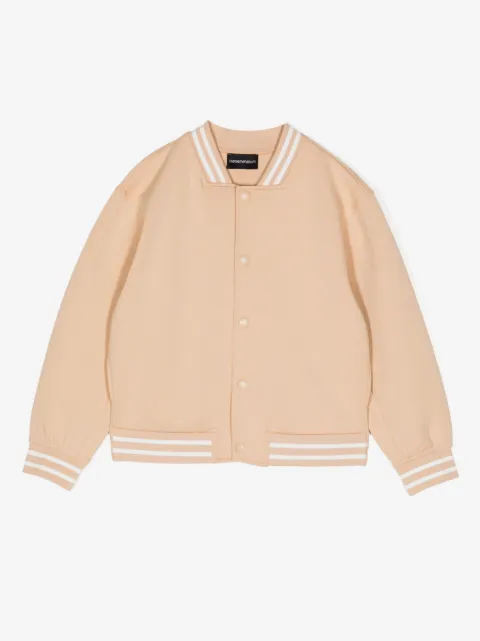 Emporio Armani Kids logo-patch bomber jacket