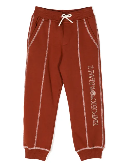 Emporio Armani Kids pantalon de jogging à logo brodé
