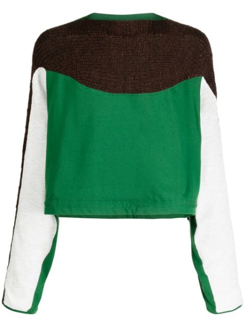 Kiko Kostadinov long-sleeve knitted-panel jumper