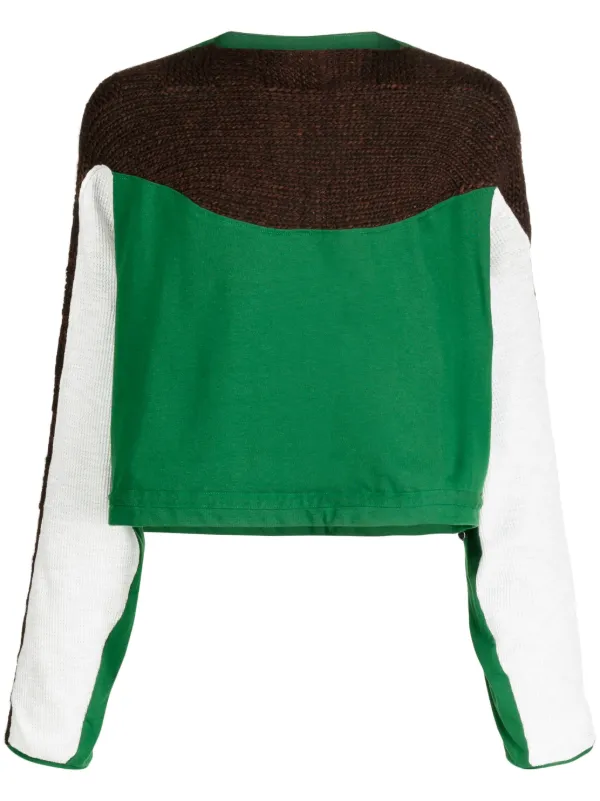 Kiko Kostadinov long-sleeve knitted-panel Jumper - Farfetch