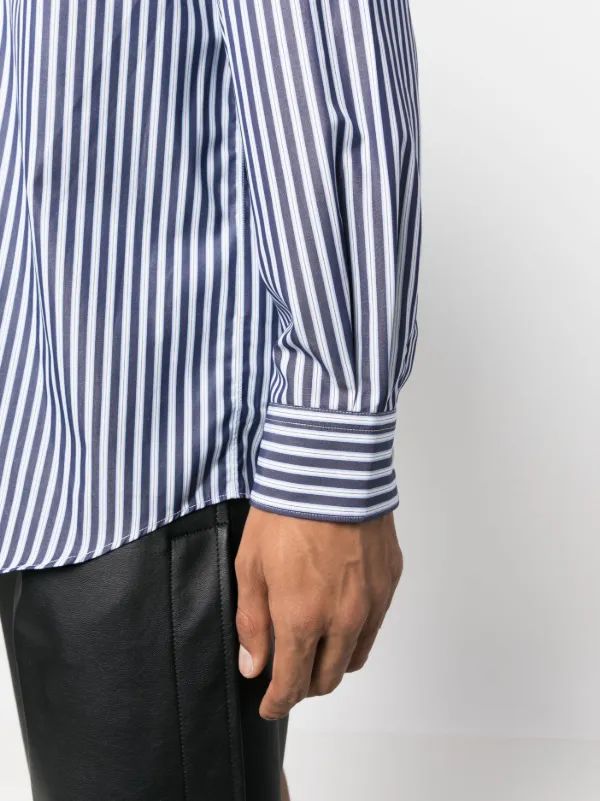 Comme des garcons striped button 2025 down shirt
