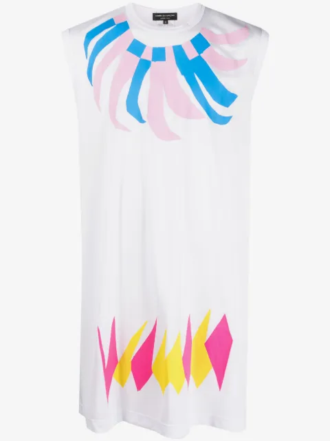 Comme des Garçons Homme Plus graphic-print long tank top