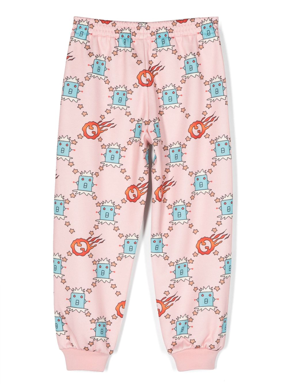 Gucci Kids monogram-pattern track pants - Roze