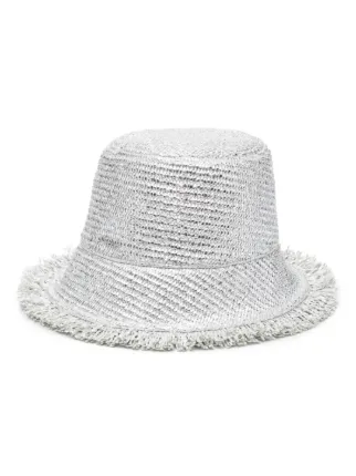 Metallic bucket hot sale hat