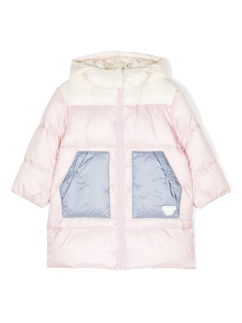 Emporio Armani Kids logo-plaque puffer jacket