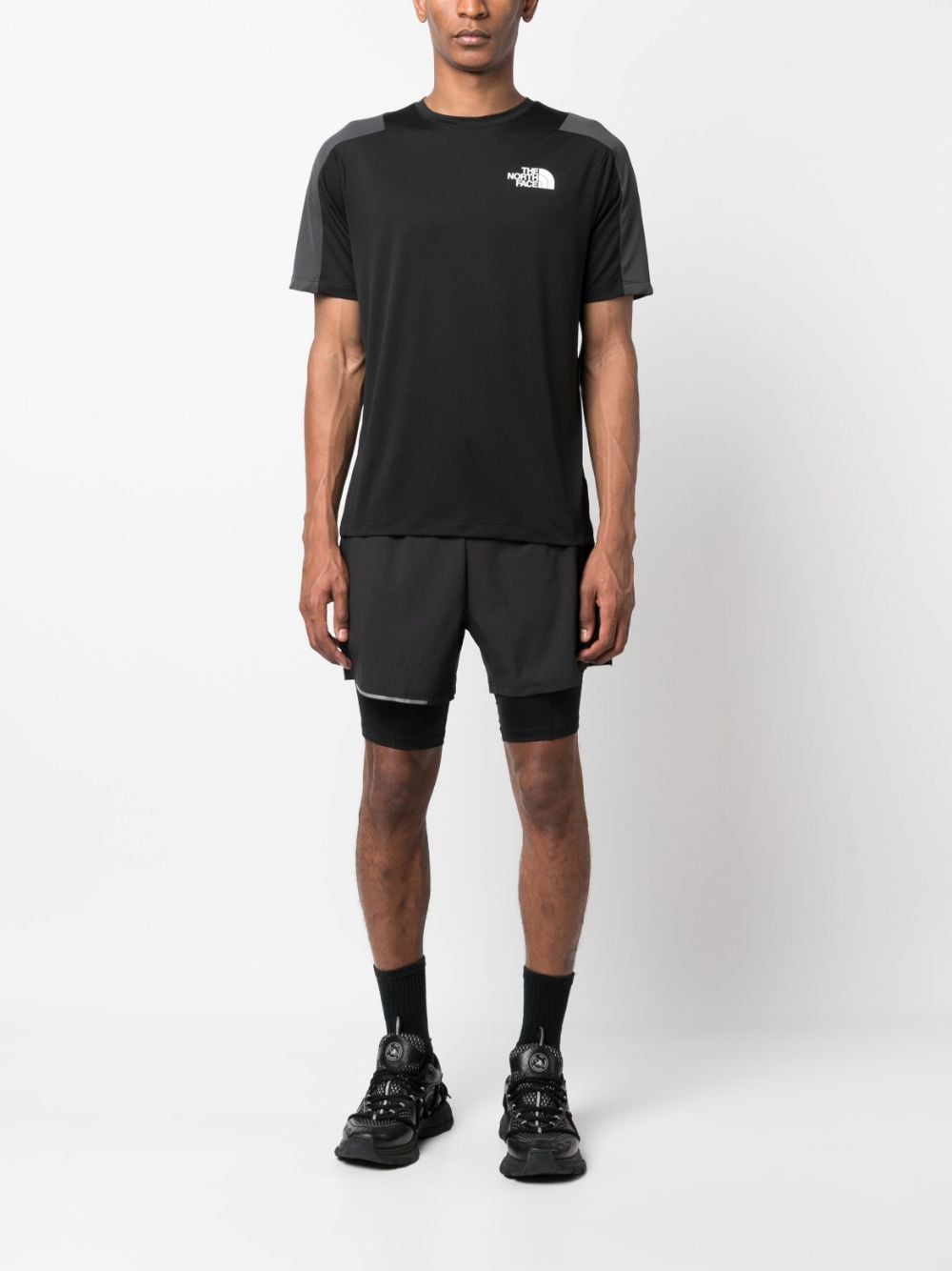 The North Face T-shirt met logoprint - Zwart