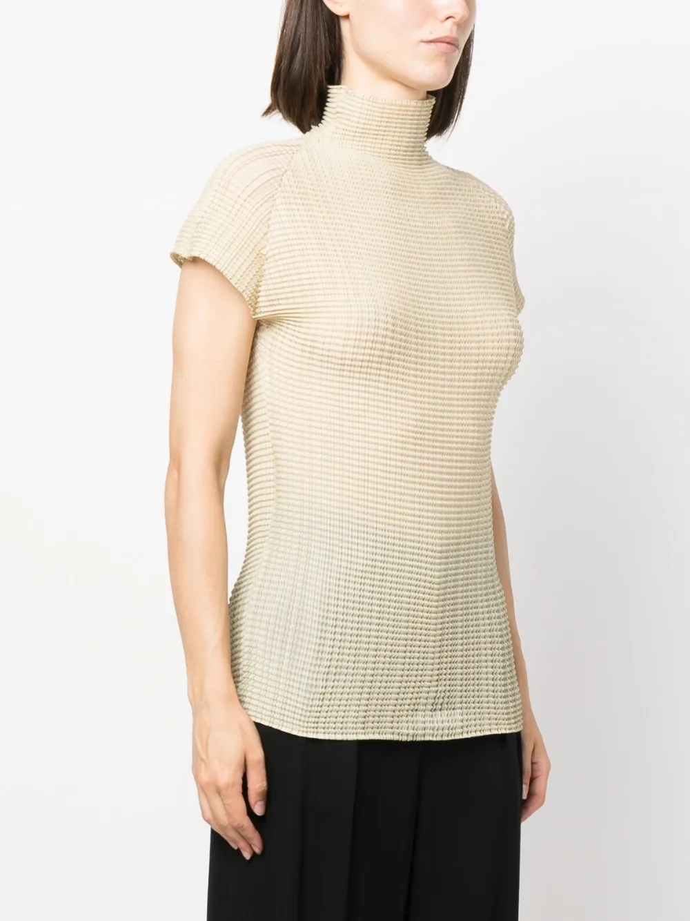 Issey Miyake Wooly Pleats 36 cap-sleeves Top - Farfetch