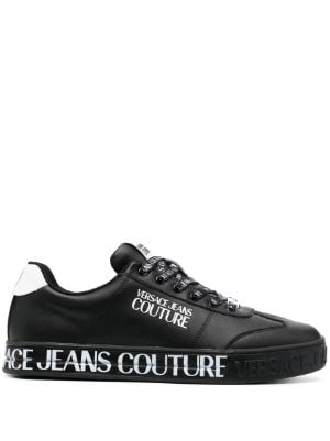  Versace Jeans Couture Black Signature Sole Fashion Everyday  Sneakers- for Mens : ביגוד, נעליים ותכשיטים