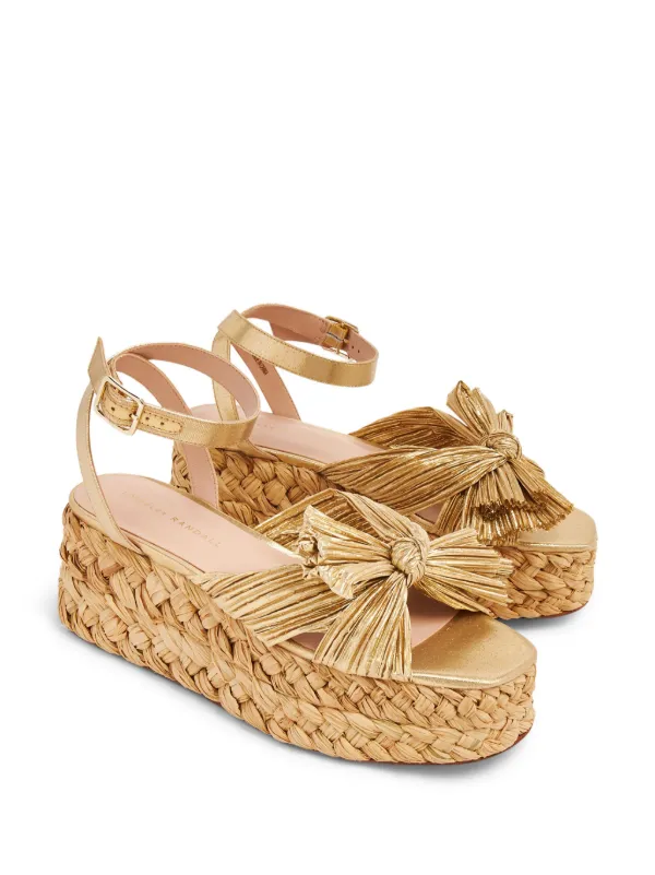 Loeffler Randall Gaby pleated-bow Platform Espadrilles - Farfetch