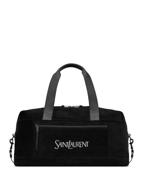 YSL canvas 2024 large duffle bag black