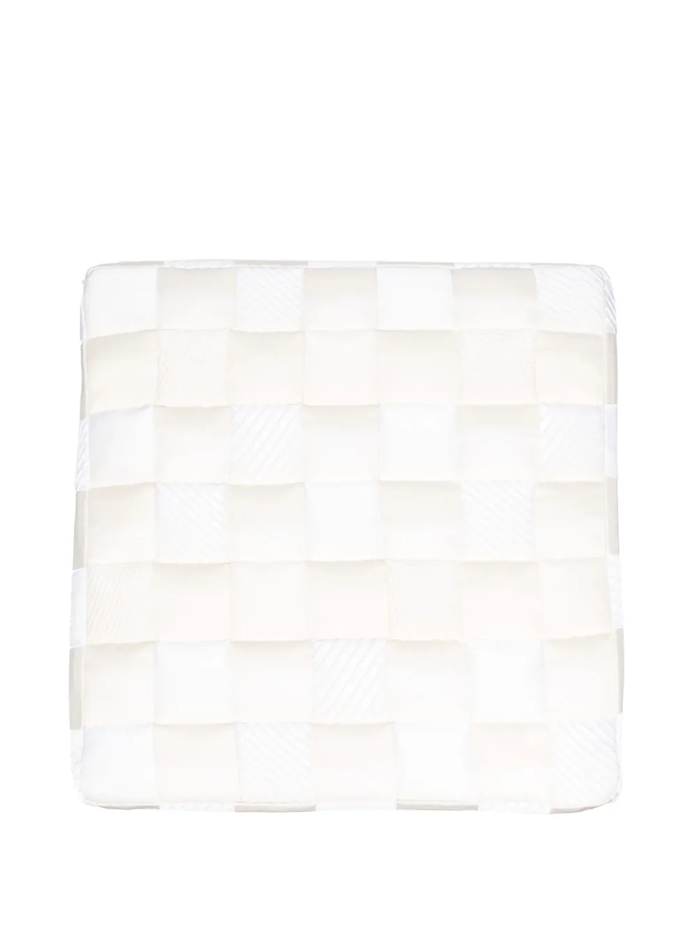 Missoni Home Damier kubus poef - Wit