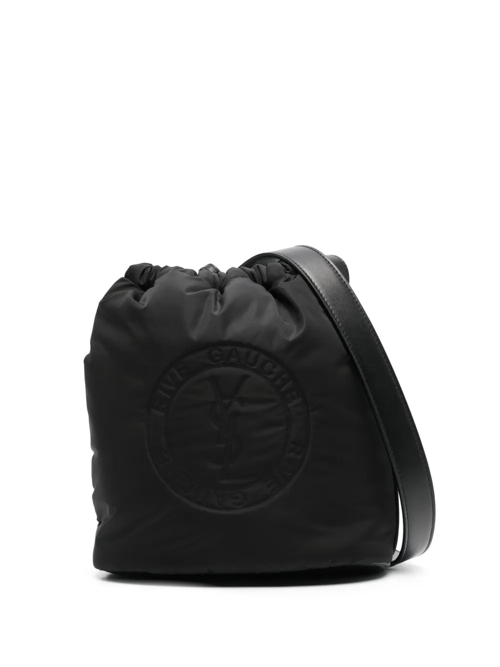 Saint Laurent Rive Gauche Bucket Bag Black FARFETCH AO