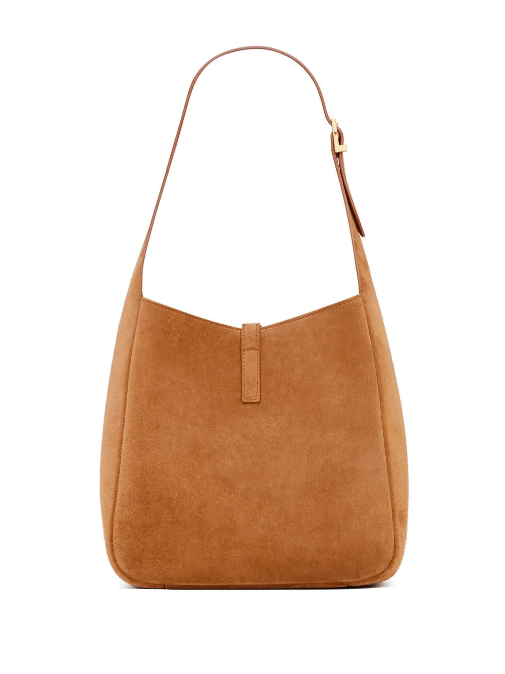 Shop Saint Laurent Small Le 5 Á 7 Suede Shoulder Bag In Brown