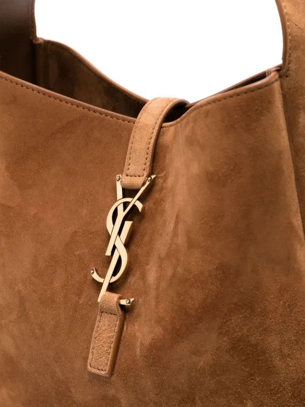 ショルダーバッグ・ポシェット Saint Laurent Brown Suede Le 5 A 7 Shoulder Bag Saint Laurent Le 5 A 7 Small Suede Hobo Shoulder Bag