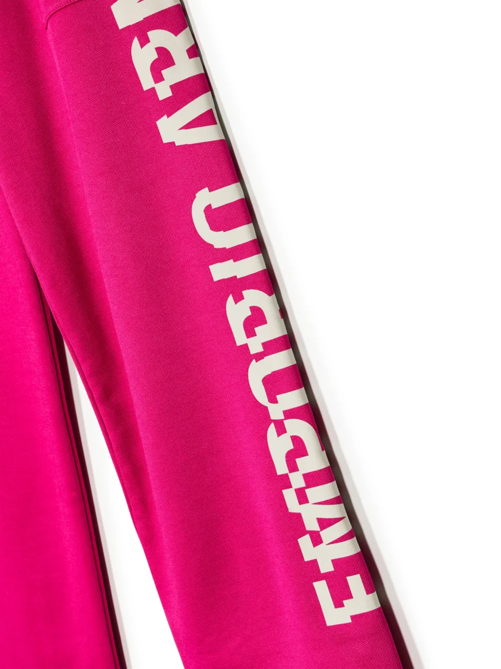 Emporio Armani Logo-print Track Pants In Pink