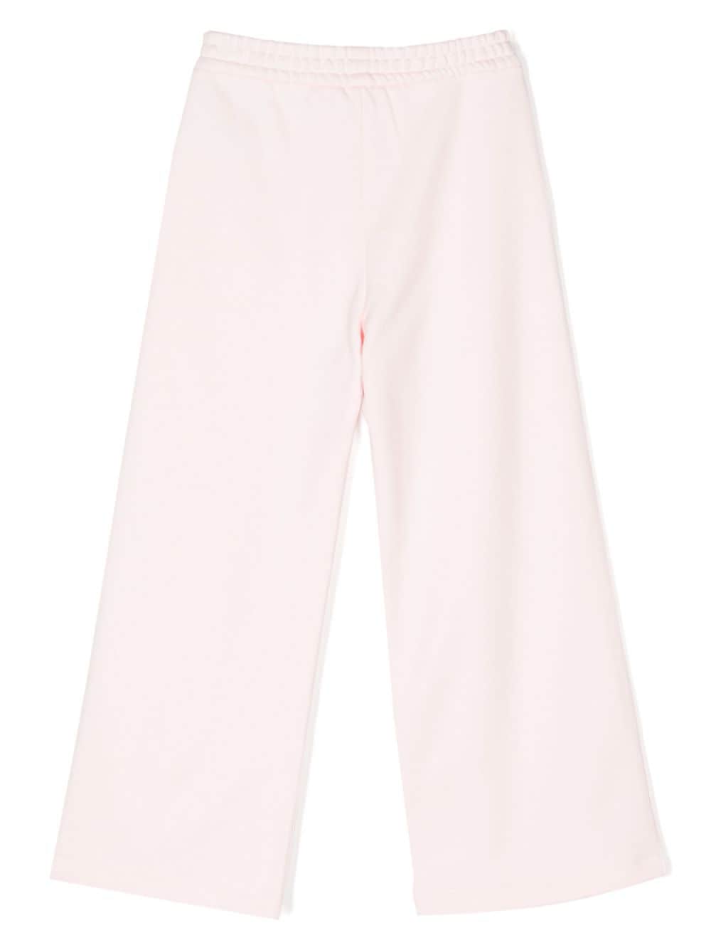 Shop Emporio Armani Logo-appliqué Track Pants In Pink