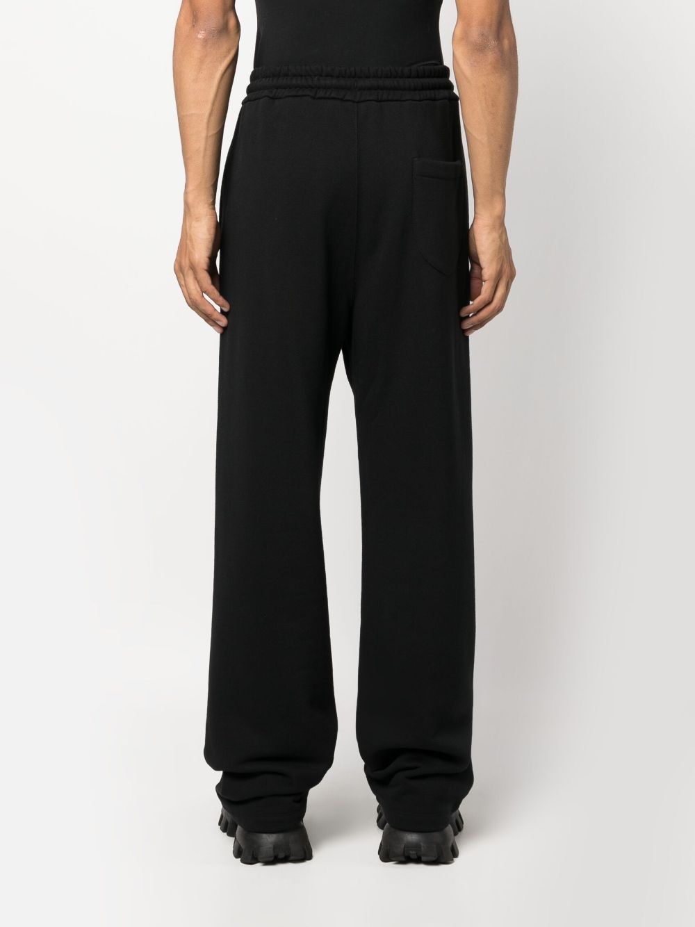 Off-White logo-embroidered cotton track pants Men