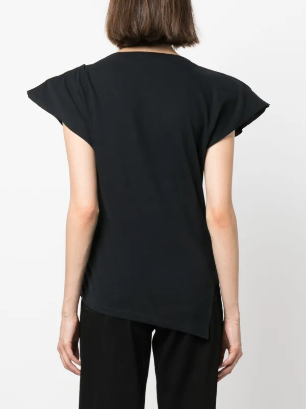 ISABEL MARANT Sebani asymmetric cotton-jersey T-shirt | NET