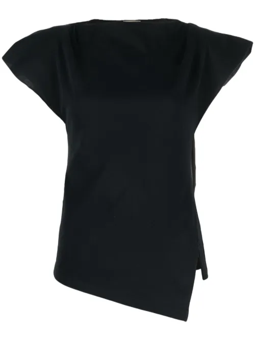 T-shirt asymétrique Sebani à design matelassé - ISABEL MARANT - Modalova