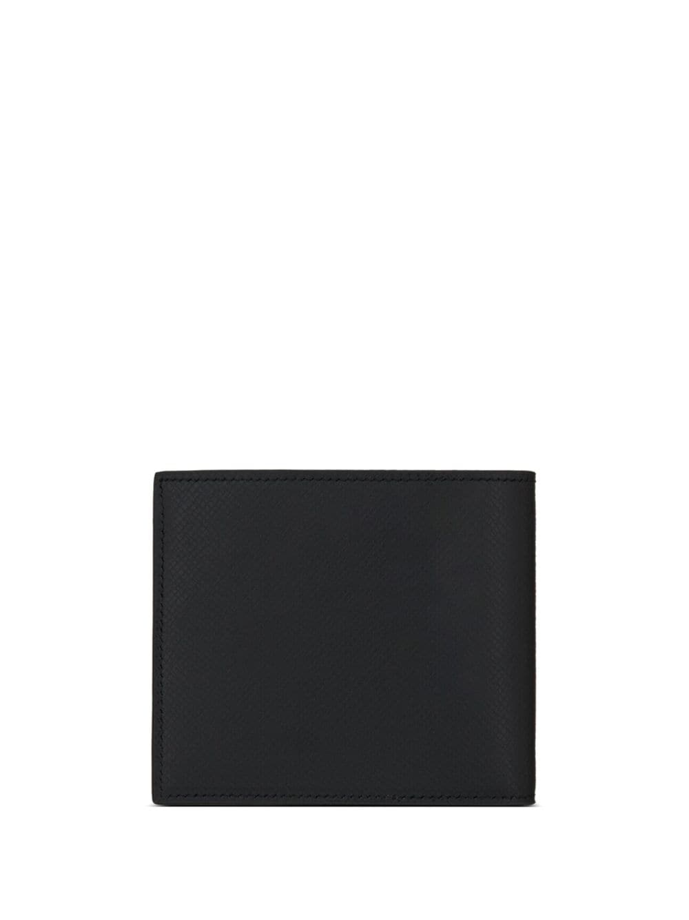 Shop Saint Laurent Bi-fold Leather Wallet In Black