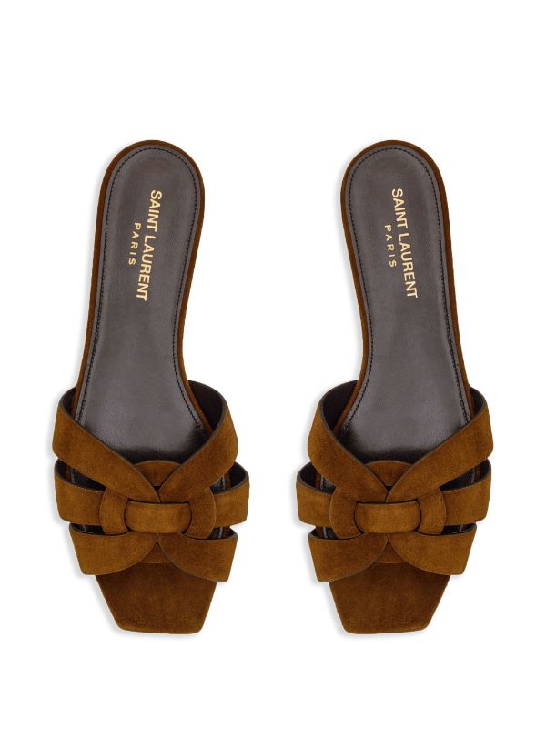 Saint laurent outlet suede sandals