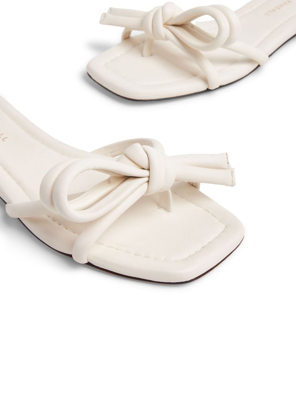 Shop Loeffler Randall Hadley Bow-detailing Sandals In Neutrals