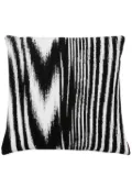 Missoni Home Glitch striped cushion 40x40 - Black