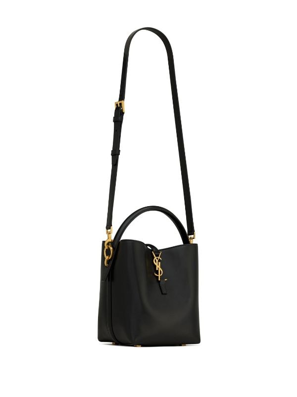 SAINT LAURENT Monogramme Cabas small leather tote