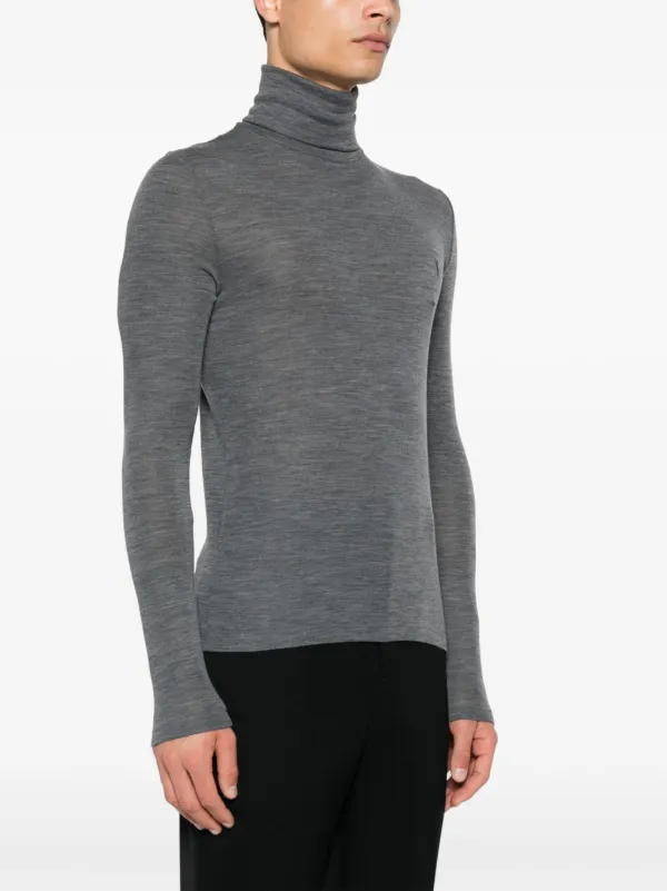 【送料&関税込】Saint Laurent Wool Cassandre Turtleneck Saint Laurent Cassandre Wool Turtleneck Sweater (Knitwear