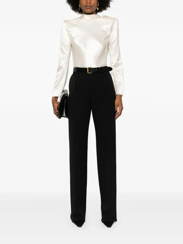 新作☆【SAINTLAURENT】テーラードパンツ Saint Laurent テーラードパンツ | ブラック | FARFETCH JP