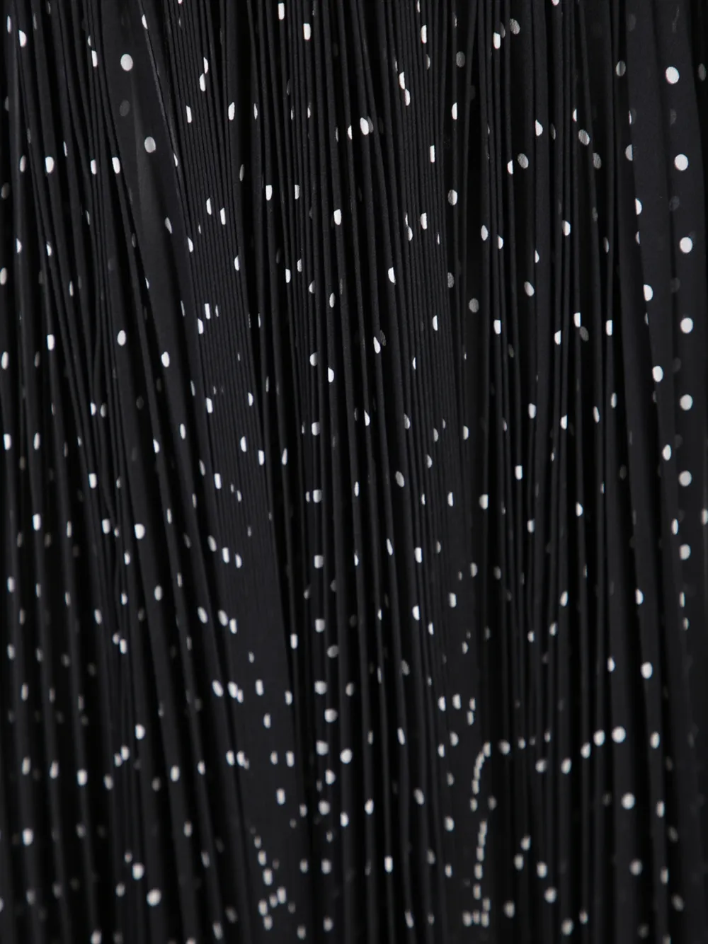Saint Laurent Plooirok met stippen Zwart