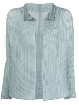 Issey Miyake Wooly Pleats 36 Pleated Cardigan - Farfetch