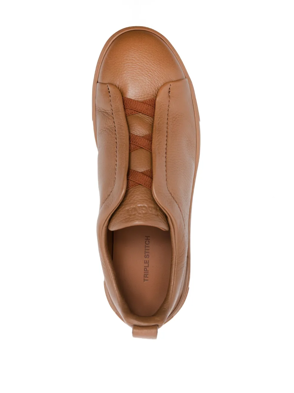 Zegna Triple Stitch low-top Sneakers | Brown | FARFETCH