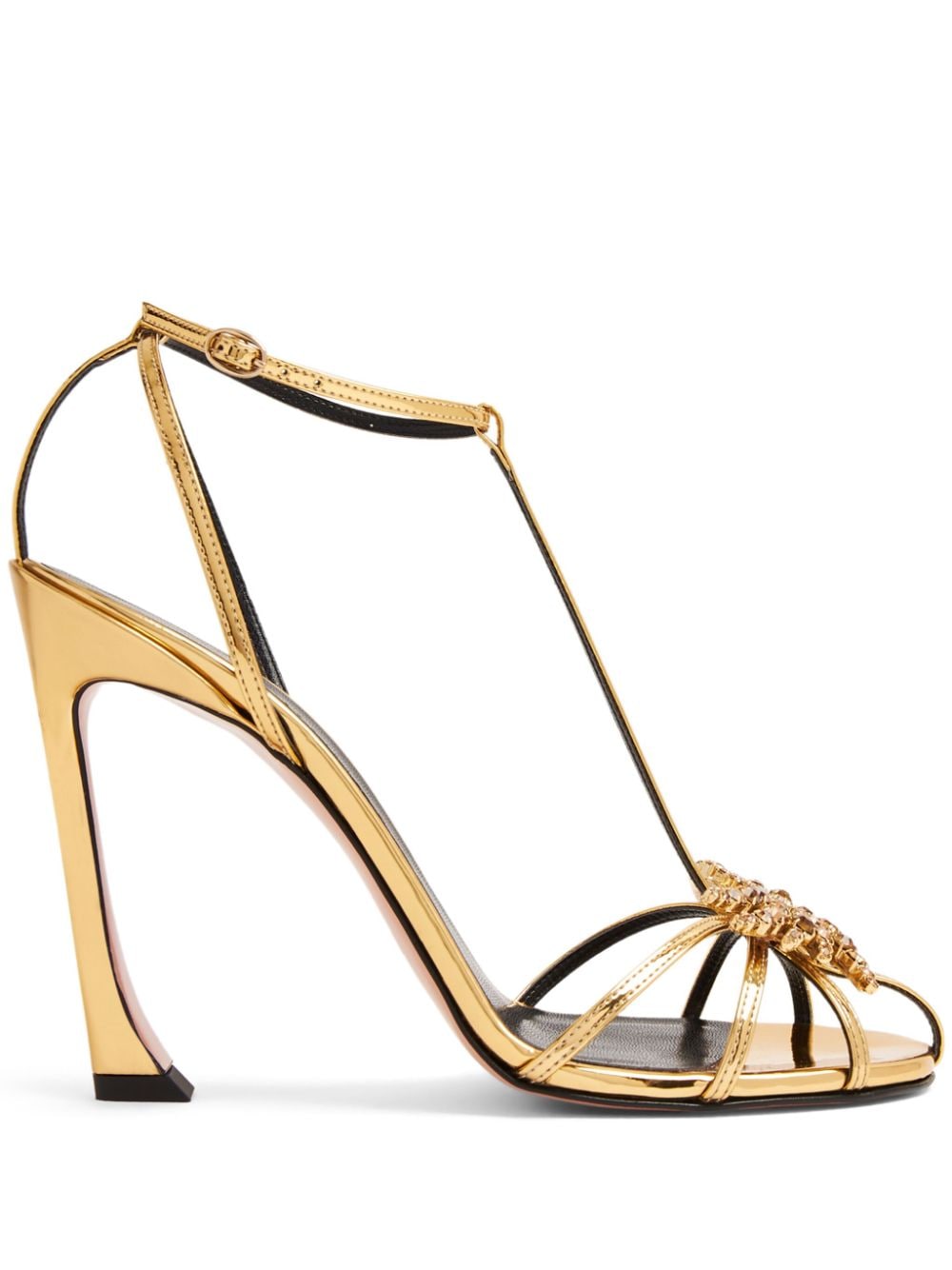 Piferi Maggio Embellished T-strap Sandal In Gold