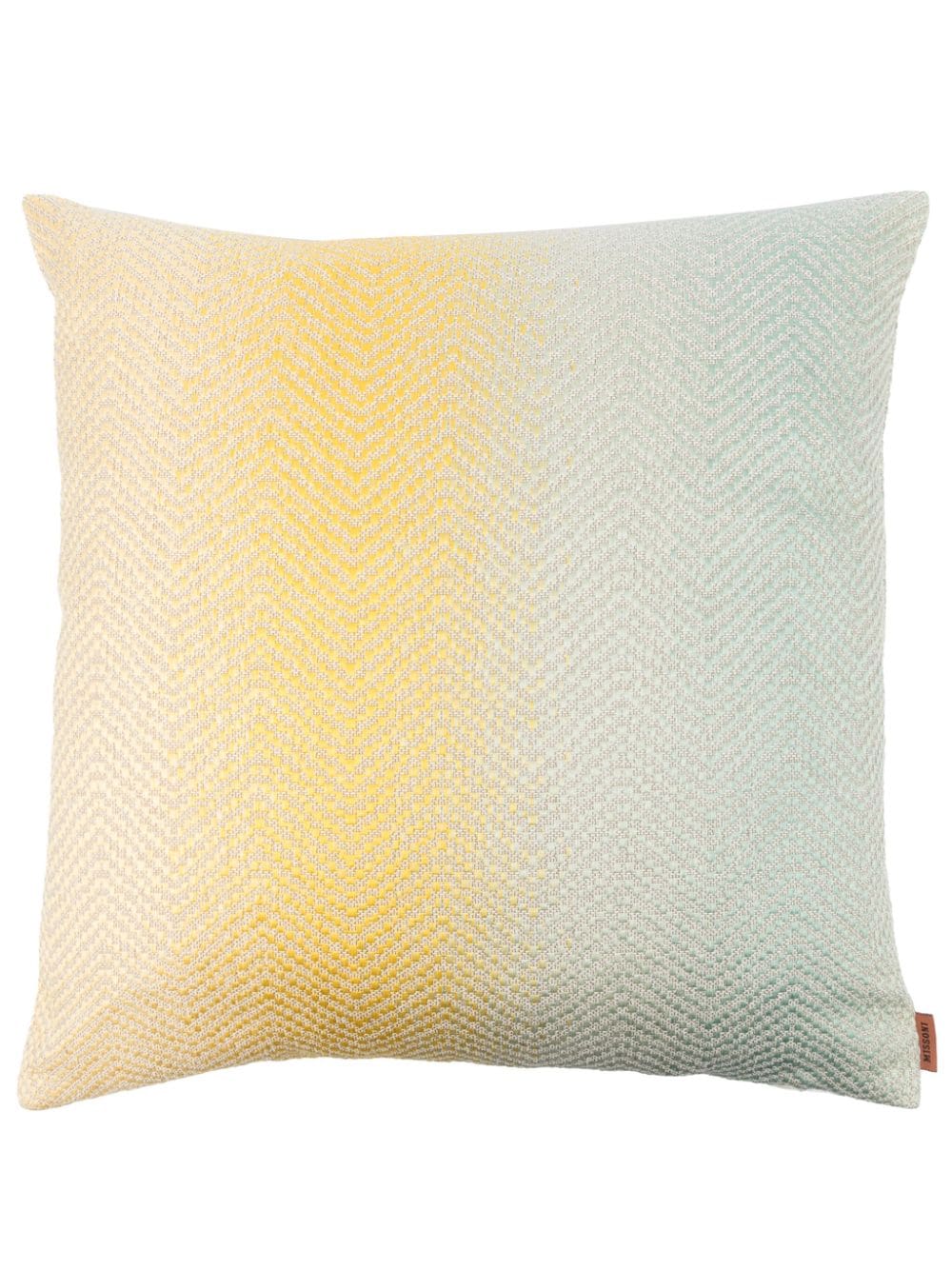 Missoni Scia Zigzag Woven-design Cushion 40x40 In Yellow