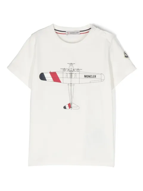 Moncler Enfant graphic-print cotton T-shirt