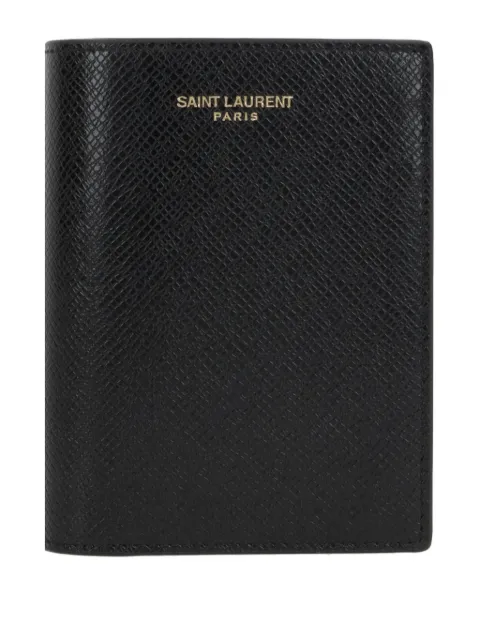 Saint Laurent محفظة 'باريس' جلد ثنائية الطي