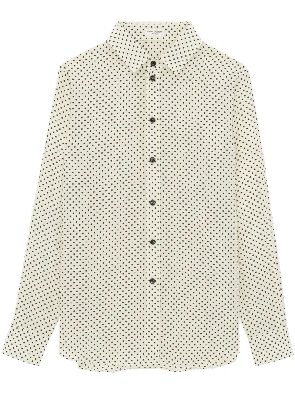 Saint laurent dot hot sale shirt