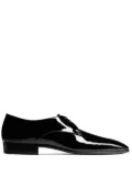 Saint Laurent patent-finish leather loafers - Black