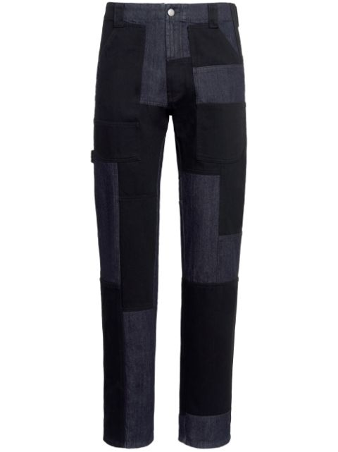 Alexander McQueen patchwork straight-leg jeans Men